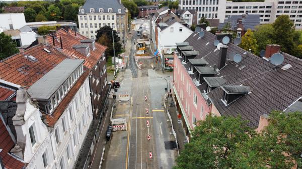 Die Bochumer Straße im Umbau.