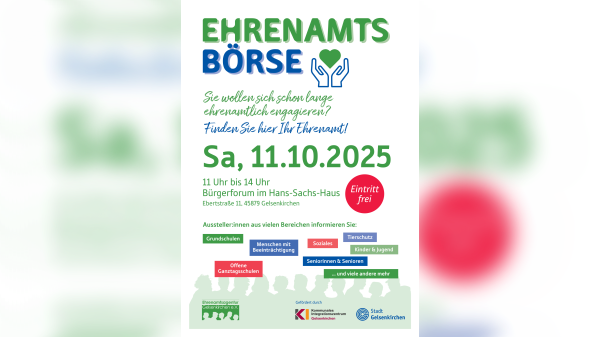 Plakat der Ehrenamtsbörse 2025